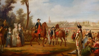 Review of the Condé Regiment in Strasbourg by Unbekannt Unbekannt